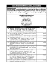 Exclusive Rigging Fees