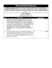 Exclusive Rigging Fees