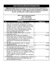 Exclusive Rigging Fees