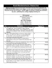 Exclusive Rigging Fees