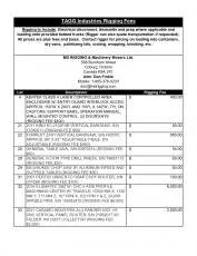 Exclusive Rigging Fees